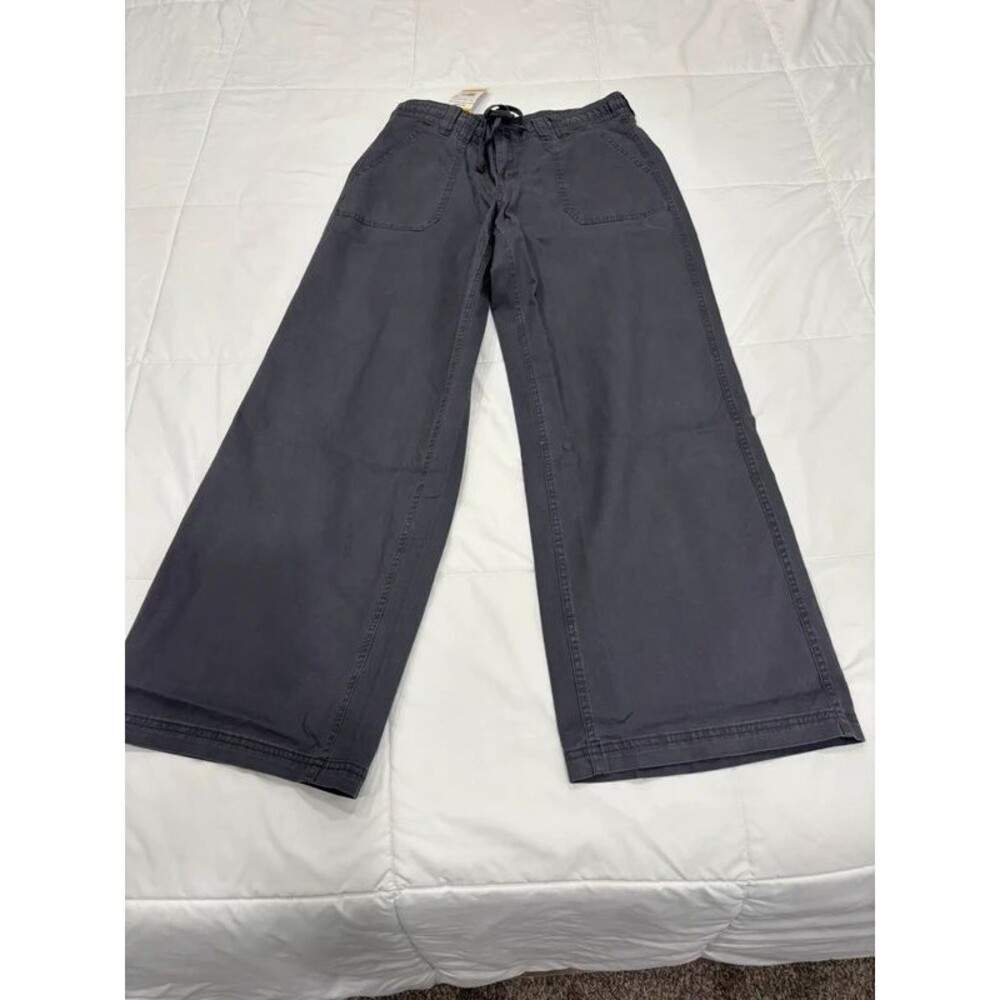 NWT Aero Grey Twill Wide Leg Medium Pants - Picture 2 of 7